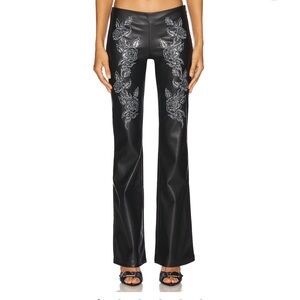 I.AM.GIA Black Pants with Floral Detail